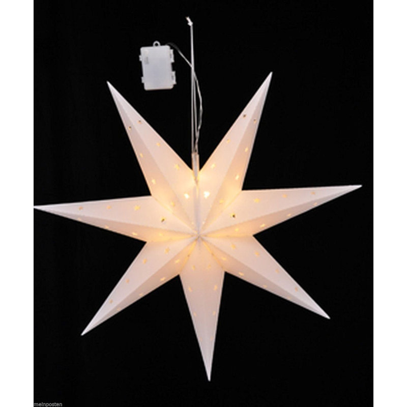 The Seasonal Aisle 12 Warm White LED Star Lighted Window Décor
